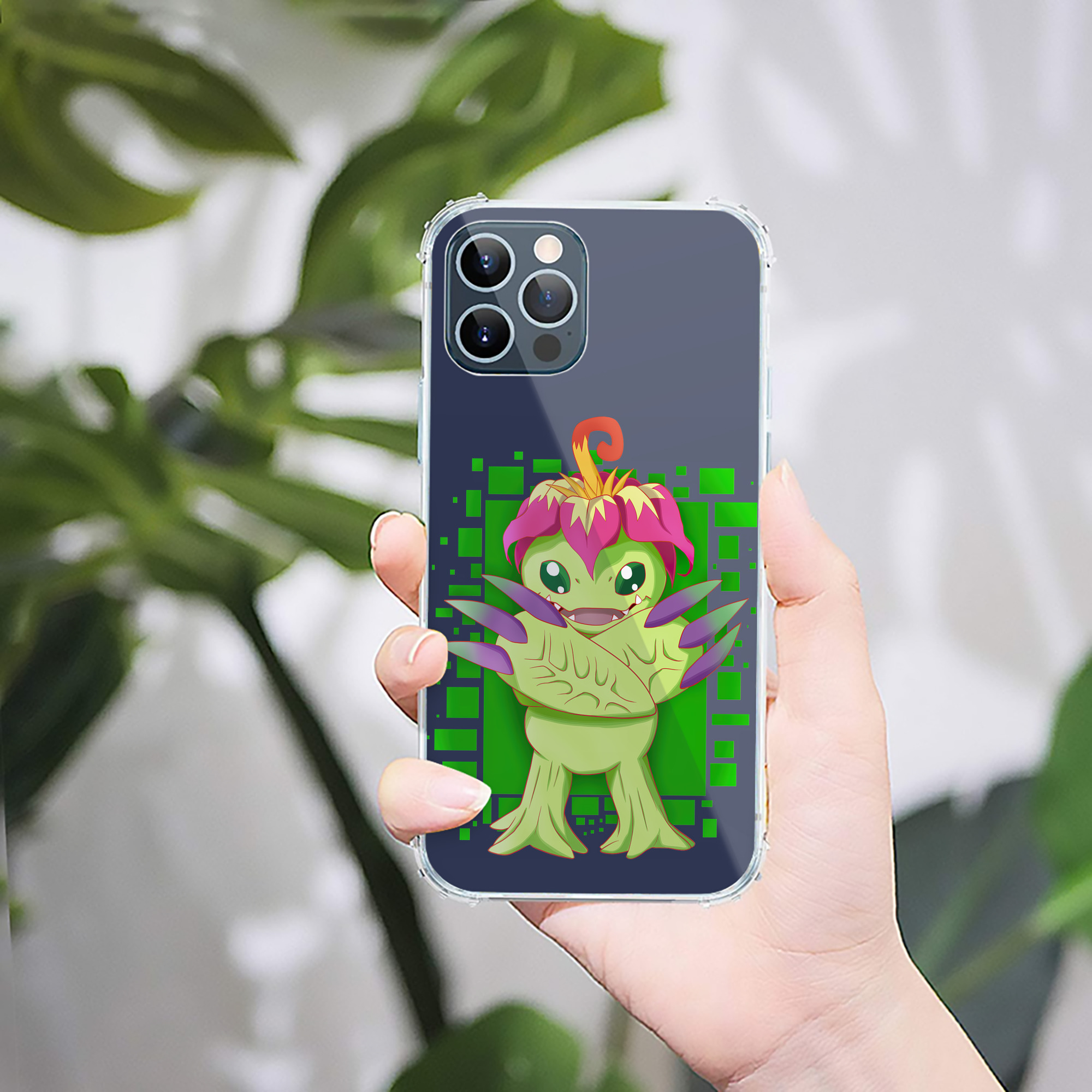 （画像用） Digimon デジタルモンスター/デジモン 【iPhone 12シリーズ対応】透明スマホケース（クリアソフトケース）